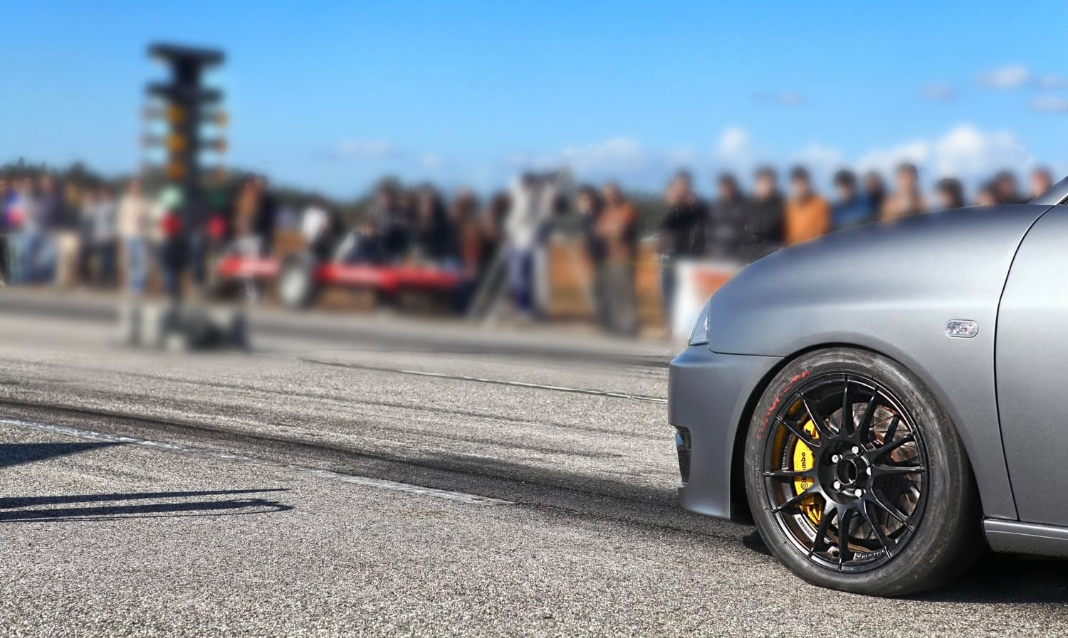 Car on track