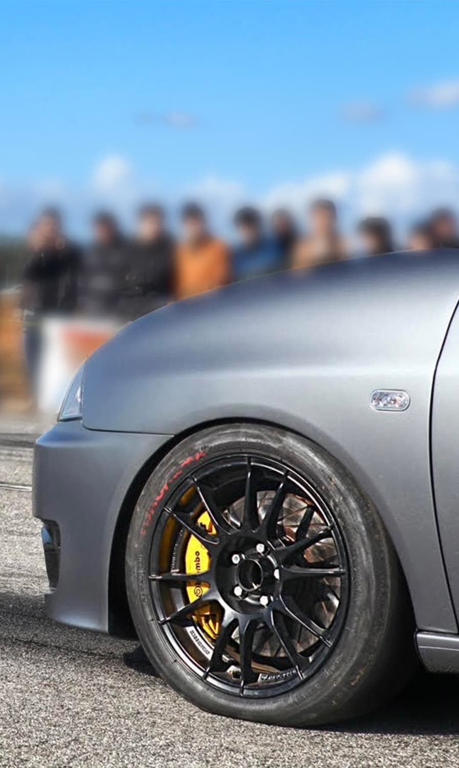 Car on track